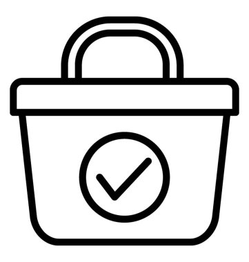 Sipariş teyit vektör simgesine