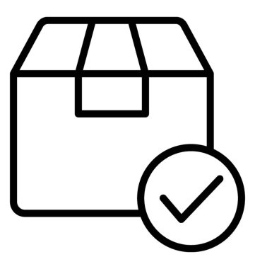 Sipariş teyit vektör simgesine