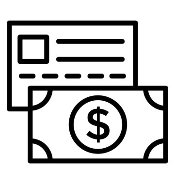 Ödeme yöntemi vektör simgesi