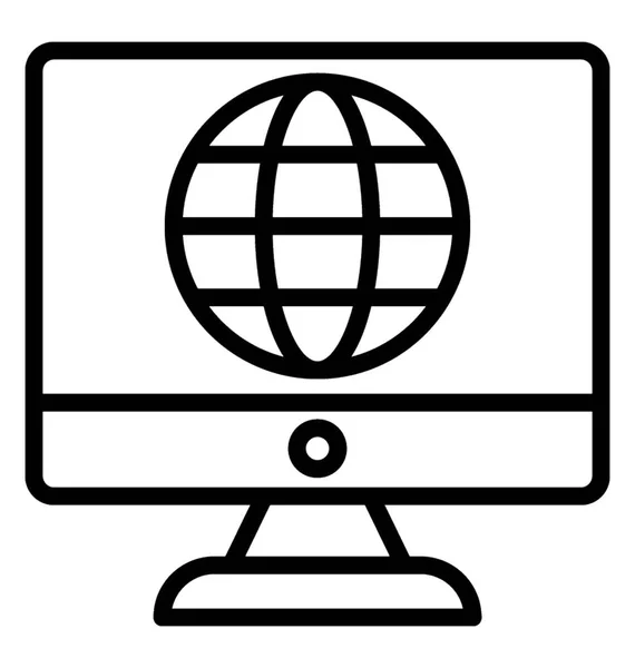 Conexão à Internet Vector Icon —  Vetores de Stock