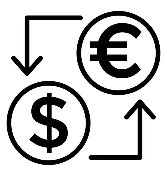 货币兑换矢量图标 — 图库矢量图片