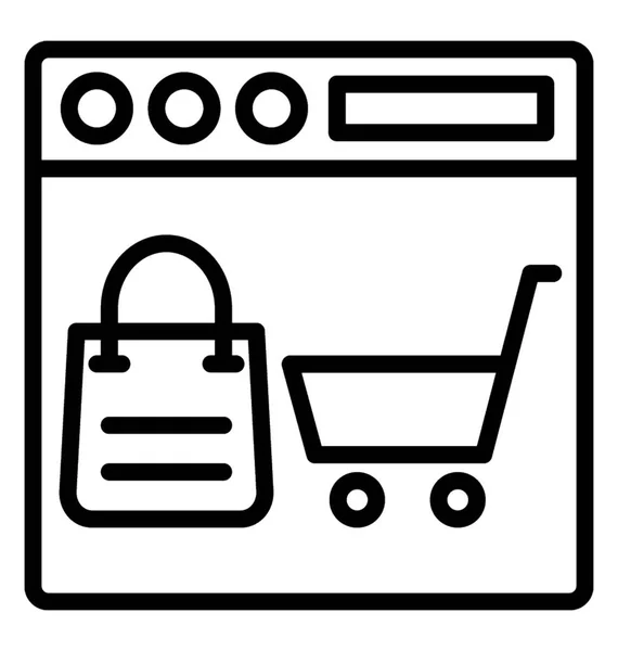 E-Commerce-Vektorsymbol — Stockvektor