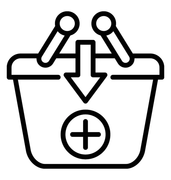 Add to  Basket Vector Icon — Stock Vector
