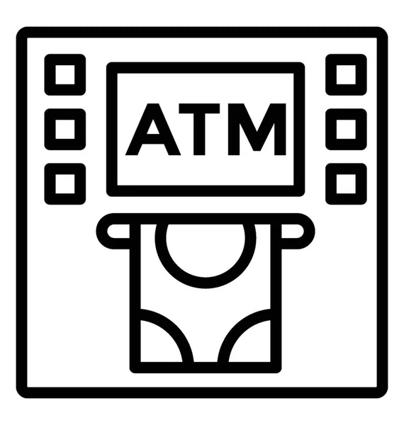 Icono de vector ATM — Vector de stock