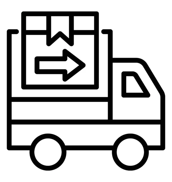 Ikon vektor truk pengiriman - Stok Vektor