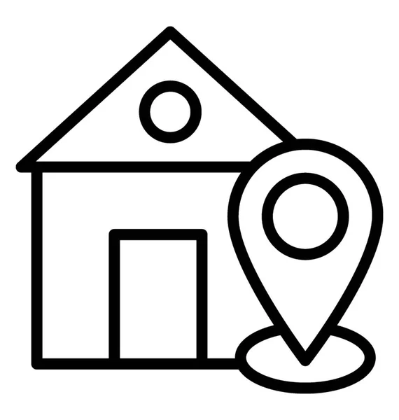 Будинок адреса векторної Icon — стоковий вектор