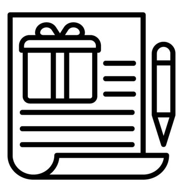 alışveriş listesi vektör simgesi