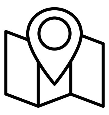 konum işaretleyici vektör simgesi