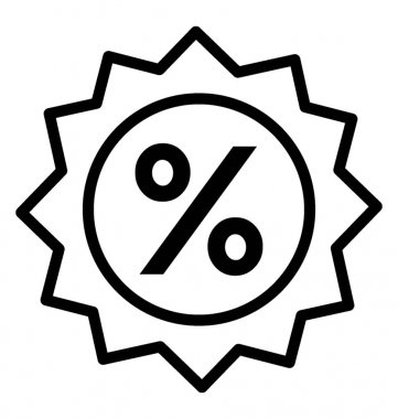 indirim vektör simgesi