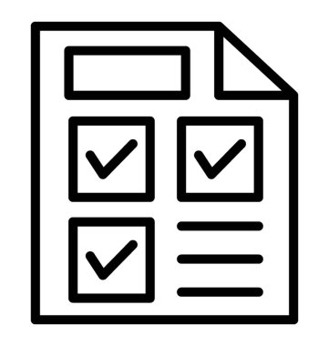 İstek listesi vektör simgesi