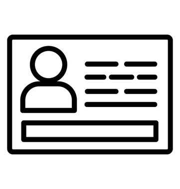 Profil vektör simgesi