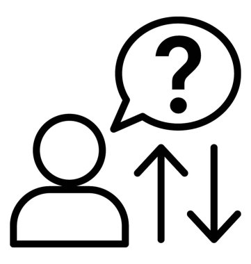 Müşteri geribildirim vektörü simgesi