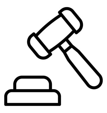 Açık artırma vektör simgesi