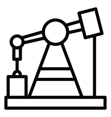 Petrol pompa jack vektör simgesi