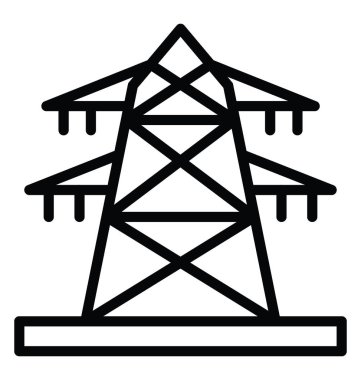 Elektrik Kulesi vektör simgesi