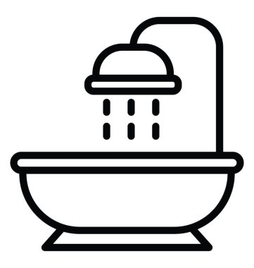 Küvet vektör simgesi