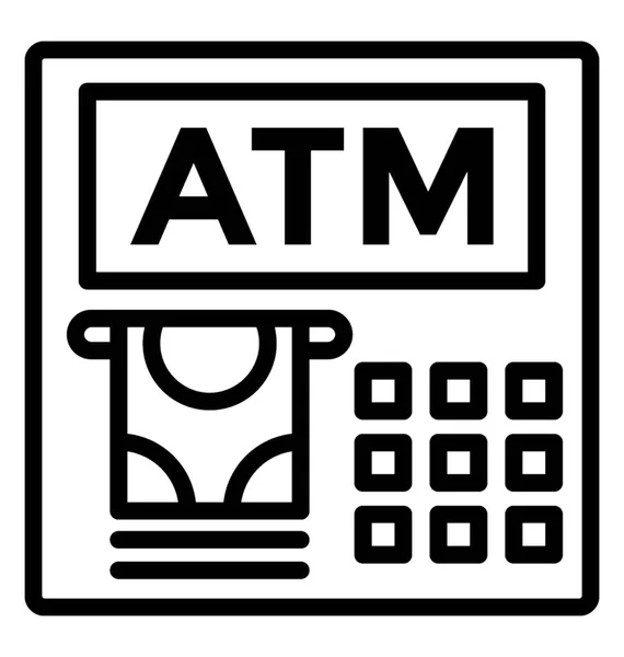 Icono de vector ATM — Archivo Imágenes Vectoriales
