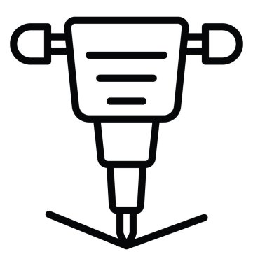 Jackhammer vektör simgesi