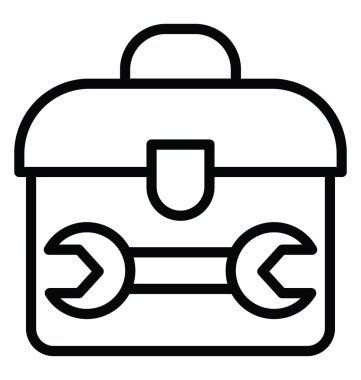 Toolkit satırı vektör simgesi