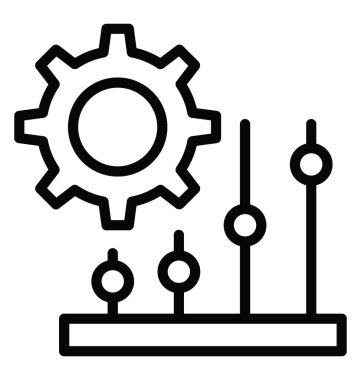 Ayarları vektör simgesi