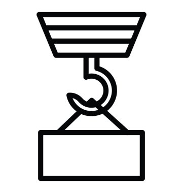 Vinç kaldırma vektör simgesi