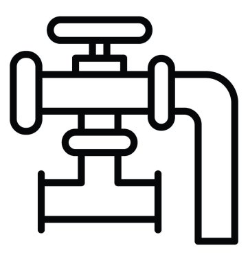 Boru hattı vektör simgesi