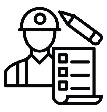 Mühendis vektör simgesi