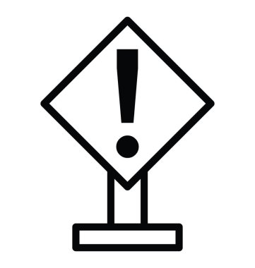 Uyarı işareti vektör simgesi