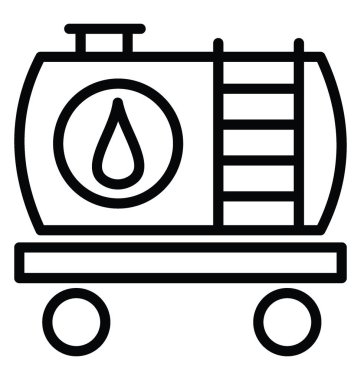 yağ tankı vektör simgesi