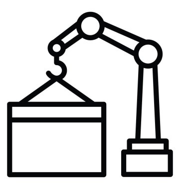 Vinç Lifter vektör simgesi