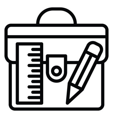 Mimar portföy vektör simgesi