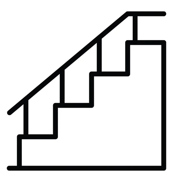 Escalera vector icono — Vector de stock