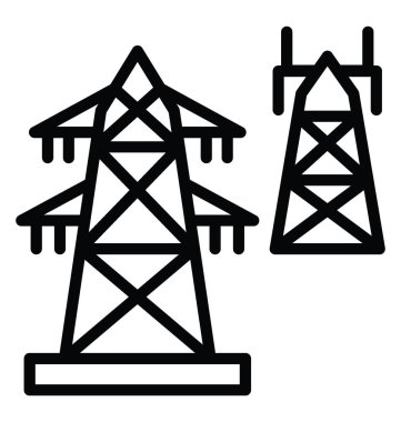 Elektrik Kulesi vektör simgesi