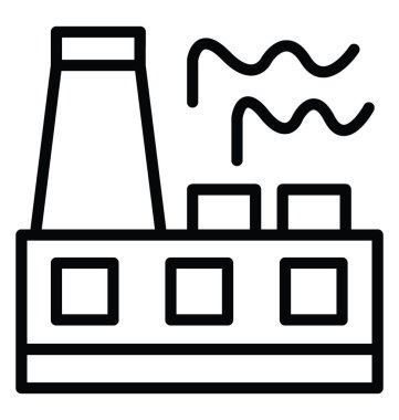 elektrik santrali vektör simgesi