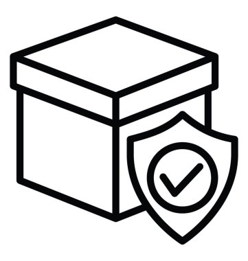Teslimat koruma vektör simgesi