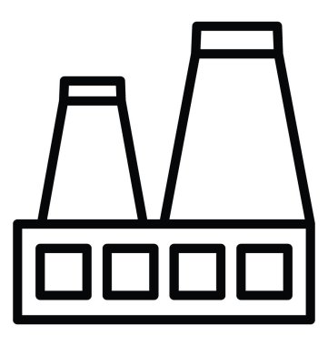 elektrik santrali vektör simgesi