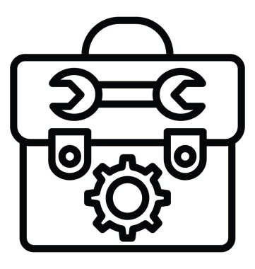 Toolkit satırı vektör simgesi