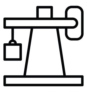Petrol Derrick vektör simgesi