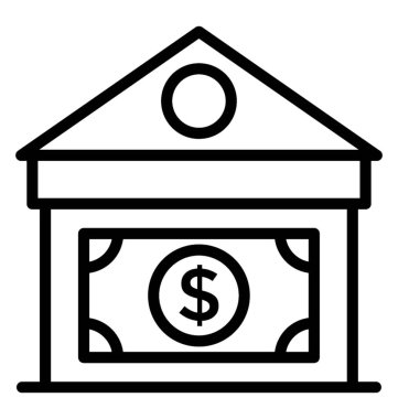 Banka vektörel simgesi