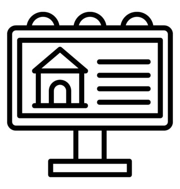 Özellik reklam vektör simgesi