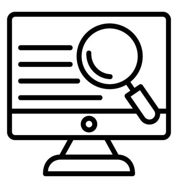 Çevrimiçi arama vektör simgesi