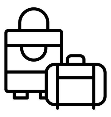 Bagaj vektör simgesi