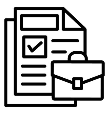 Belgeler vektör simgesi