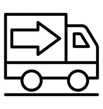 Hareketli hizmet vektör simgesi