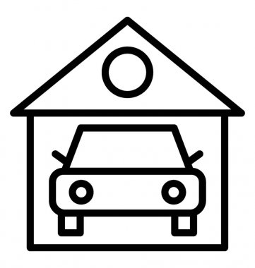 Garaj vektör simgesi