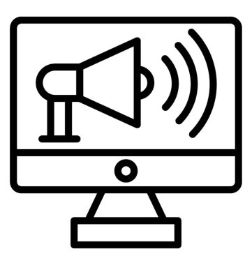 Promosyon vektör simgesi