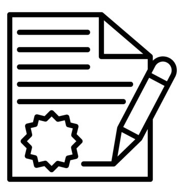 Sözleşme vektör simgesi