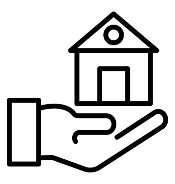 ev güvenlik vektör simgesi