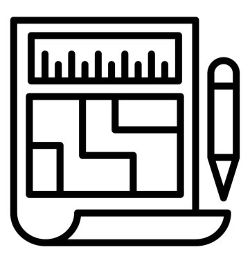 Blueprint vektör simgesi