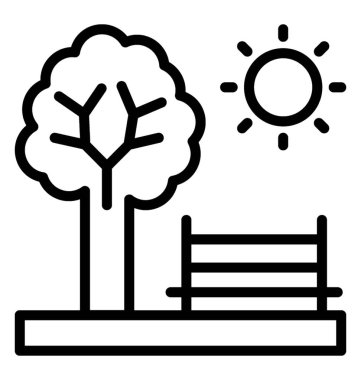 Park vektör simgesi